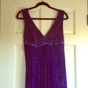 lux purple Stunning silk&velvet designer ball gown